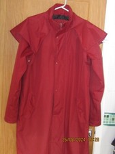 Windermere Long Hooded Rain Coat(cotton Traders) Size Medium Unisex