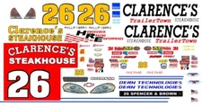 #26 Phillip Morris Clarence's Steakhouse 1/43rd Scale Slot Car Decals