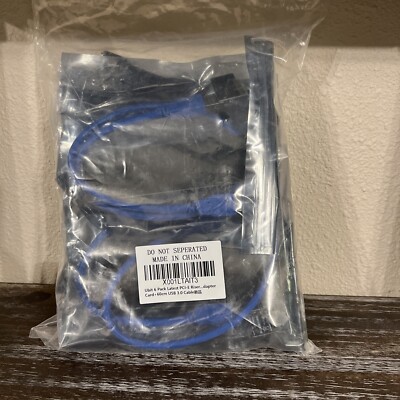6 Pack * Ubit PCI-E Riser Adapter Card + 60cm USB 3.0 Cable