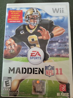 Madden NFL 11 (Nintendo Wii,2010) GAME COMPLETE with MANUAL TESTED ...