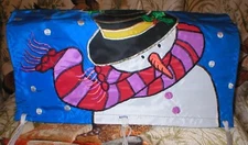 SNOWMAN MAILBOX COVER VINTAGE SOLD AS IS