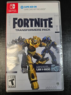 Fortnite Transformers Pack Nintendo Switch, Game Add-On NO GAME CARD- NEW SEALED