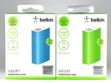 Belkin Power Bank 2 USB-A Portable Charger 4000mAh For iPhone 12 13 14 & Samsung