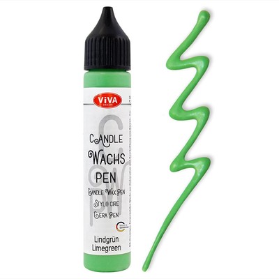 ViVA DECOR Candle Wachs Pen 28 ml lindgrün