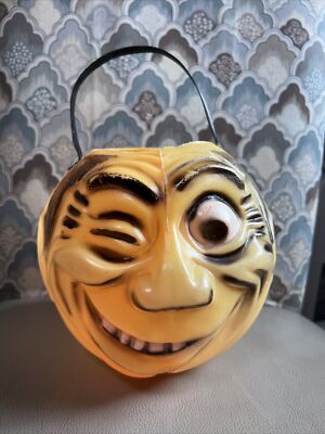 Topstone Halloween Winking Pumpkin vintage blowmold