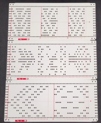 Knitting Machine Punch Card Patterns 270 Punchcard Designs Ideas