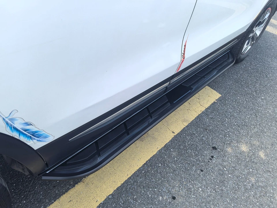 Escalones laterales FitFor Volkswagen Tiguan 2018-2021 barras Nerf estriberas estriberas Foto 2 de 4