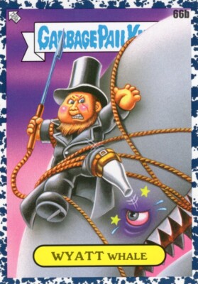 2022 GARBAGE PAIL KIDS GPK BOOK WORMS BLACK PARALLEL WYATT WHALE 66b NM