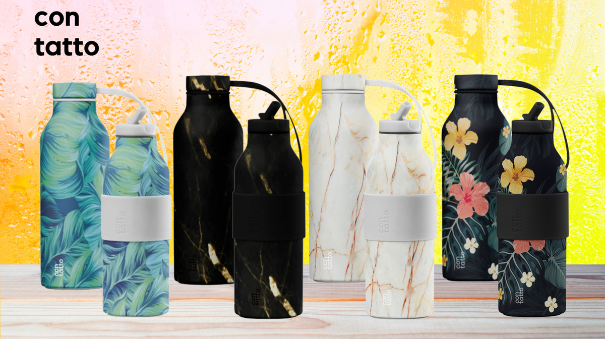 Contatto Stainless Steel Water Bottle Vacuum Insulated Sports