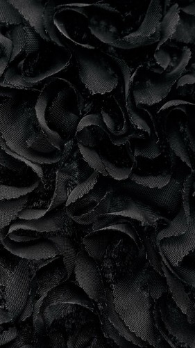 Zara Black Textured Floral Coat Combined Size S Ref: 6318/030 - Picture 5 of 9