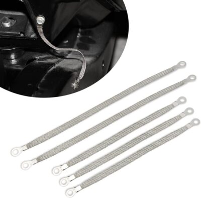 5x Engine Ground Strap Cable Copper Set For Car Truck Firewall Engine Body Frame