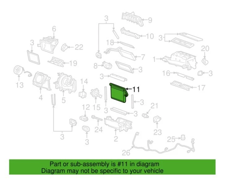 Nuevo Kit Núcleo Evaporador Aire Acondicionado Original GM 92229744 Chevy Camaro Foto 3 de 4