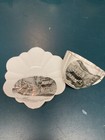 Vintage Teacup/Saucer- Emb On Both PCs Made In England W E Lawson West Randolph — photo 1