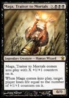 Magic / MTG maga, traitor to mortals Saviors of Kamigawa Foil!!! French Played