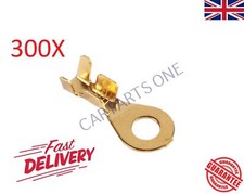 300 x High Quality Uninsulated Copper-Zinc Crimp Ring Terminals 4.30mm
