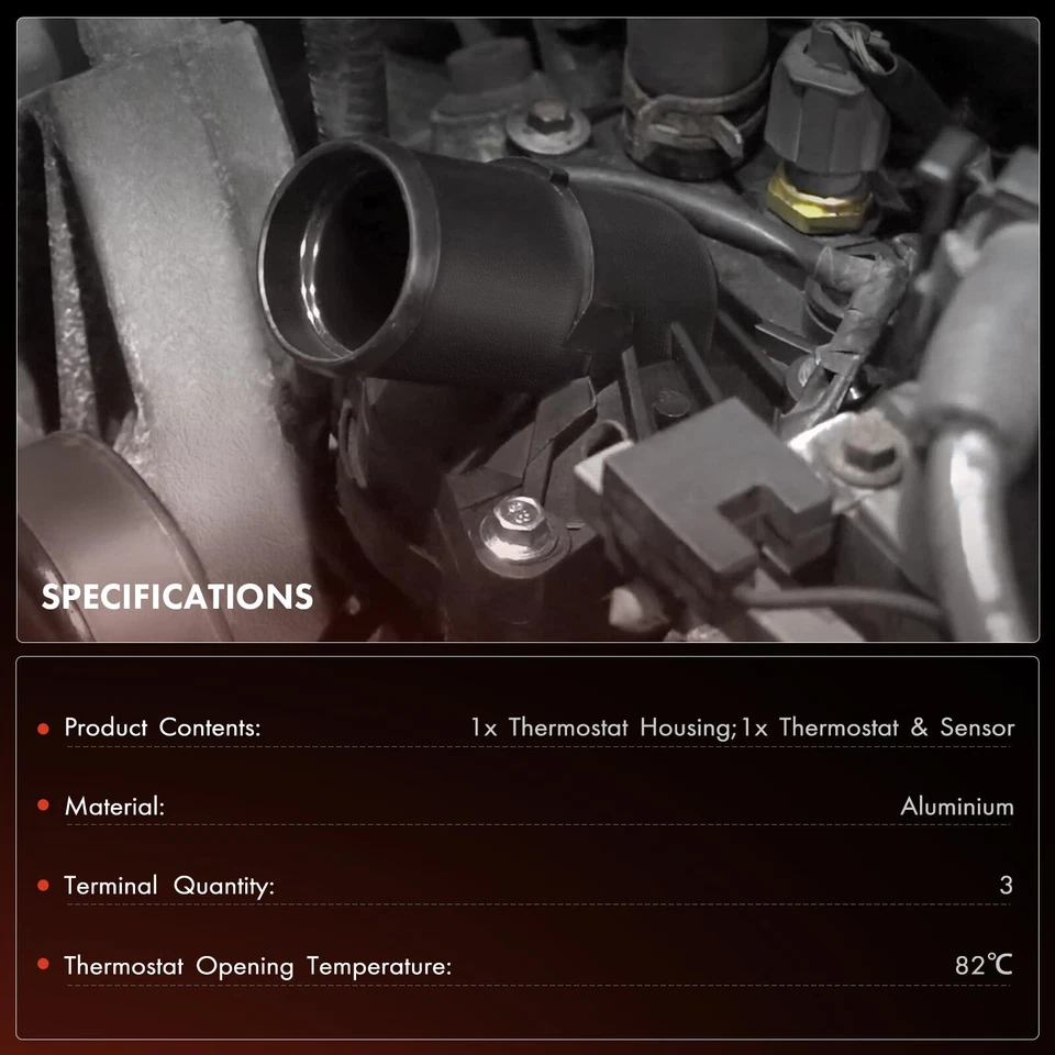 1x Thermostat Housing Assembly for Hyundai Elantra XD Tucson JM Kia Sportage KM - image 2 of 4