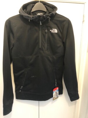 The North Face Authentic Mittelegi 1/4 Zip Hoodie Men's Black Size