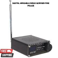 Digital Handheld Radio Scanner Fire Police VHF FM EMS Ham 2 Way Transceiver Dual