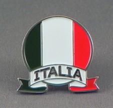 ITALIA FLAG ENAMEL PIN BADGE - NEW