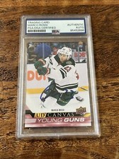 Marco Rossi IP Signed UD Young Guns Canvas Card Psa Dna Slab Autographed Wild