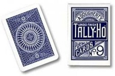 BLUE FAN Back Tally Ho Playing Cards by Bicycle Poker A Dougherty 1885 Design