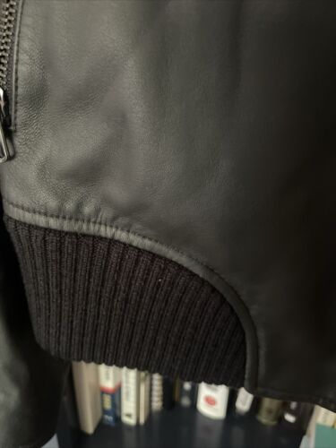 Rag & Bone Leather B-15 Bomber Jacket. Cashmere Collar. NEW WITH TAGS - Picture 4 of 5