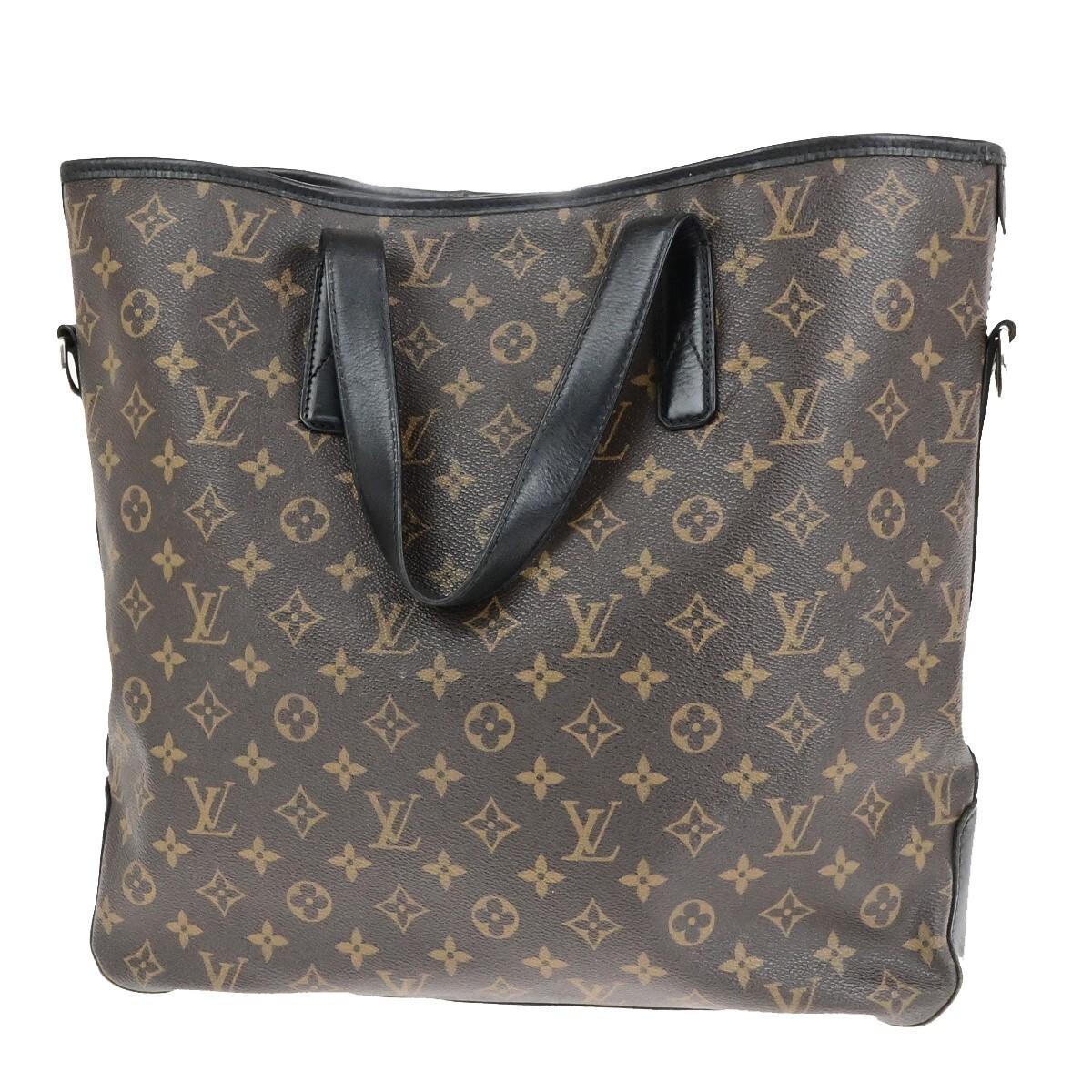 LOUIS VUITTON Davis Monogram Macassar Leather Handbag Brown BK M56708 73SJ626-image