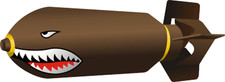 4" TIGER BOMB STICKER DECAL MADE IN USA