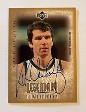 2000-01 NBA Legends Legendary Signatures Autograph Auto Kiki Vandeweghe