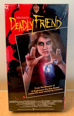 DEADLY FRIEND Warner VHS 80's horror gore FACTORY SEALED