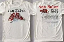 Vintage Van Halen White Red Shoes Tour 2004 T-shirt