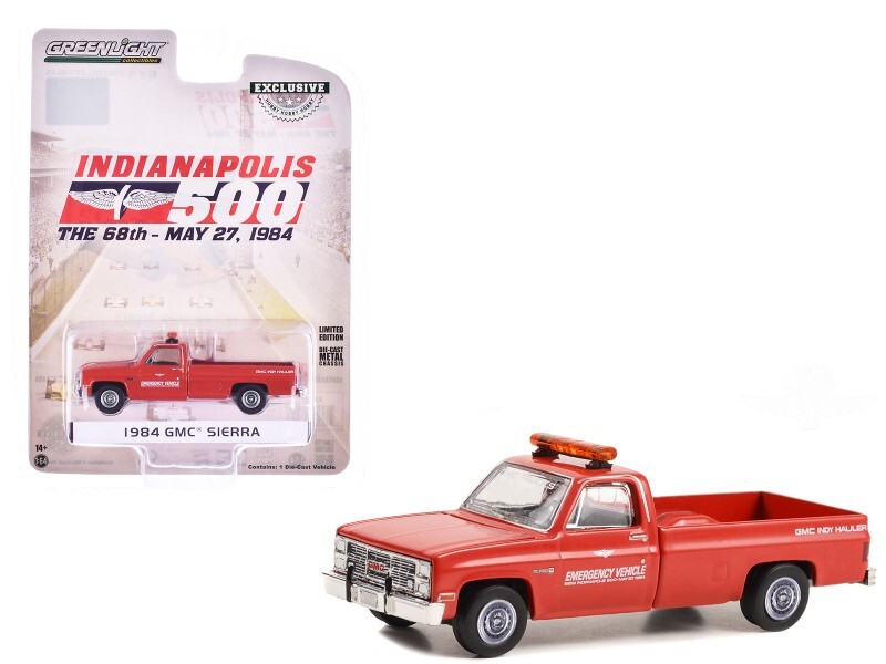 1984 GMC SIERRA PICKUP 68TH INDY 500 EMERGENCY VEHICLE 1/64 BY