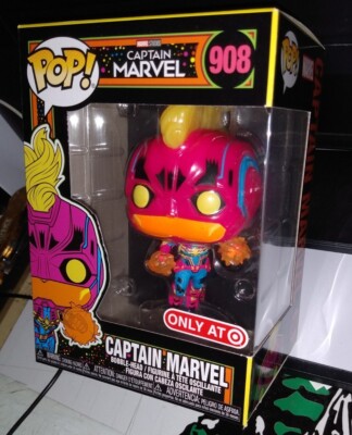 Captain Marvel Pop Target Exclusive Funko Pop Marvel Black Light