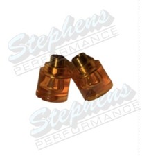 New Pair Mopar 1967-1969 A B C Body Bullet Fender Turn Signal Lense Set 67-69