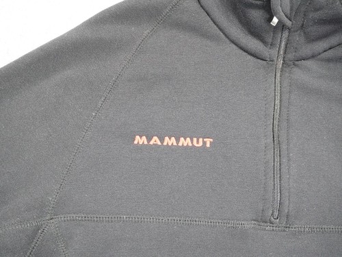 Mammut 1/4 Zip Pullover Youth Boys Small Long Sleeve Black Logo Embroidered - Picture 2 of 16