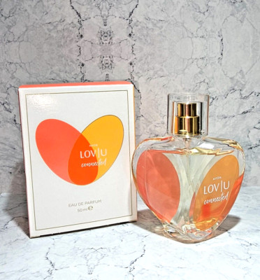 Avon LOV U CONNECTED Eau de Parfum Spray 50ml Mandarine Rose Sandelholz Neu