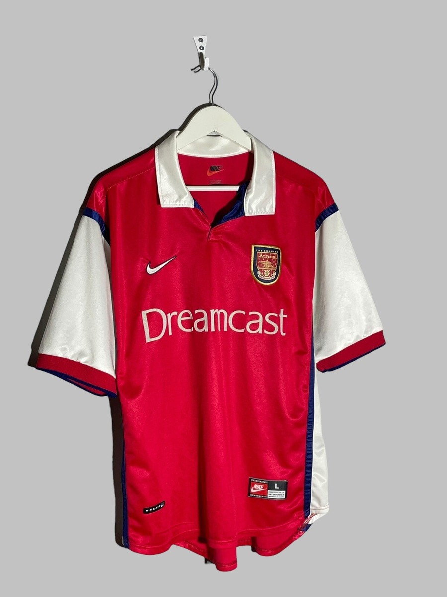 Arsenal FC Nike 1999/02 Vintage Home Football Shirt Soccer