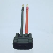 NEW ID Charger Male to 4MM Banana Male Plugs cable 12AWG 10CM Charger Adapter