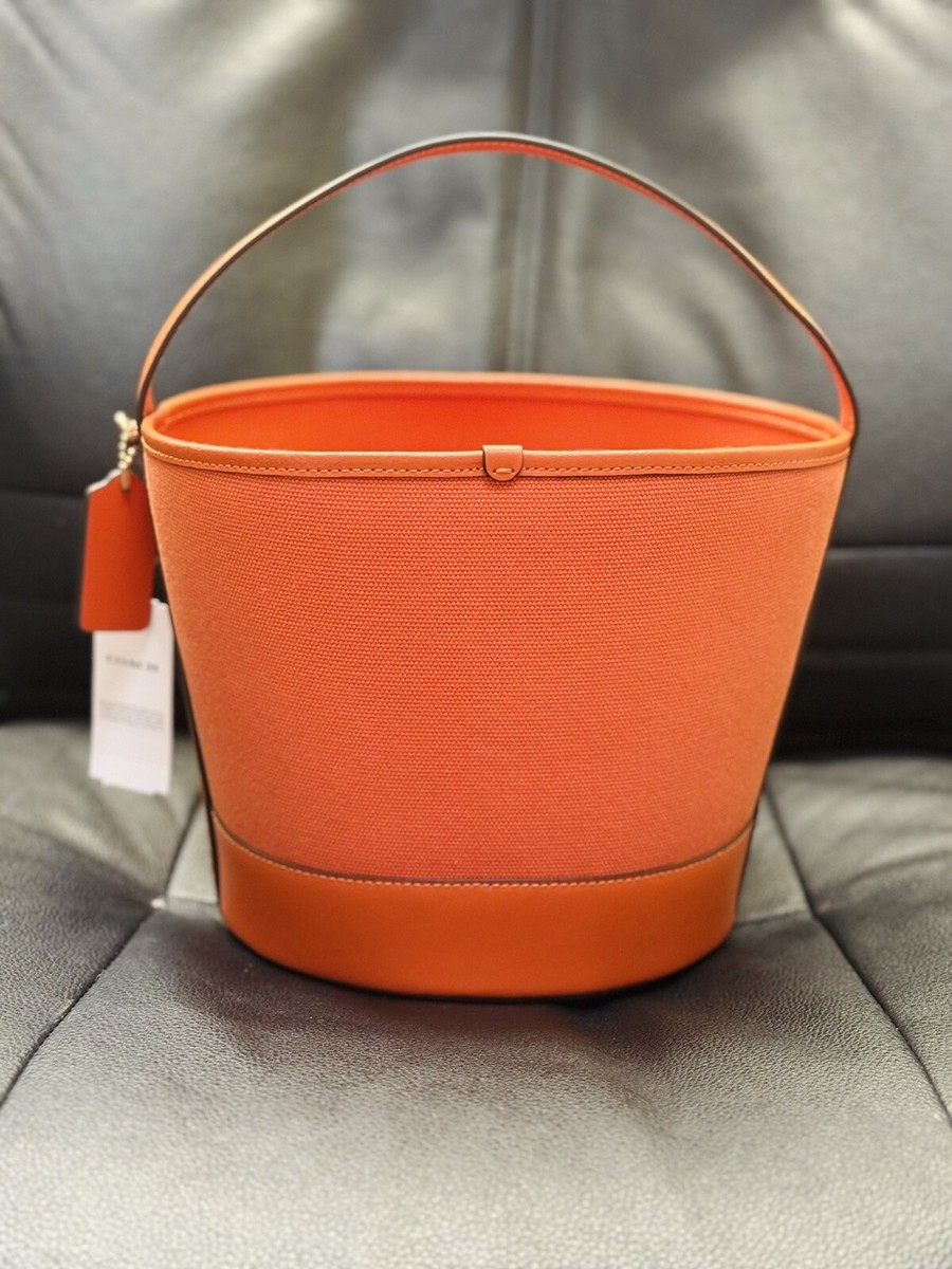 Coach Trick Or Treat Bucket With Halloween Pumpkin NWT CW533 Dark