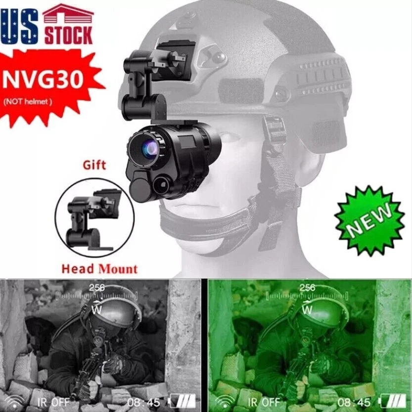 NVG30 Infrared 1920x1080p Night Vision Goggles Monocular WiFi Hunting NVG10 - Image 4 of 4