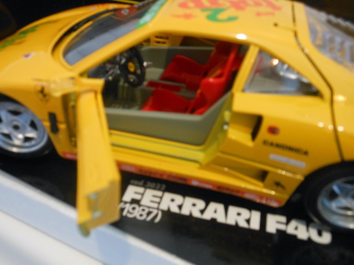 ブラゴ　1/18 フェラーリF40 イエロー　Ferrari Blago 1/18 Ferrari F40 Yellow | eBay