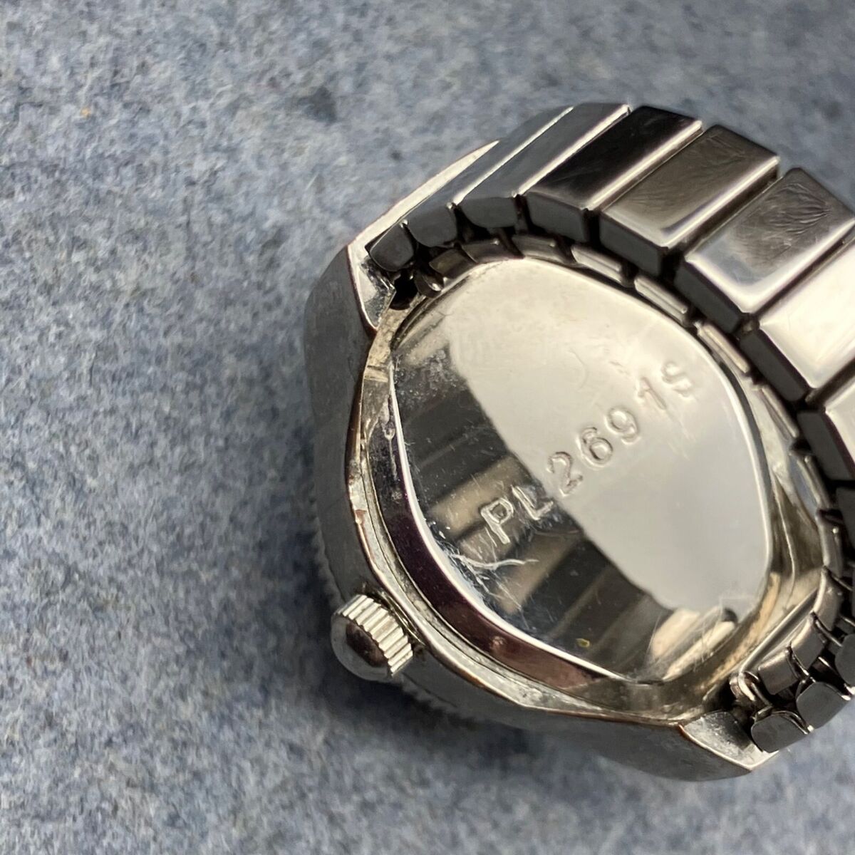 Icing Watch Ring PL2691S Purple Zebra Print Silver Icing Watch Ring PL2691S Purple Zebra Print Silver