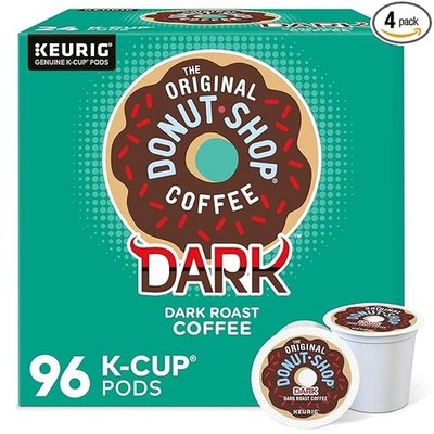The Original Donut Shop Dark, Single-Serve Keurig K-Cup Pods, Dark Roast Coffee