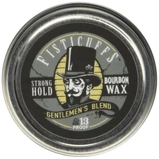Fisticuffs Strong Hold Mustache Wax Gentlemen's Blend 1 OZ. Tin Sandalwood