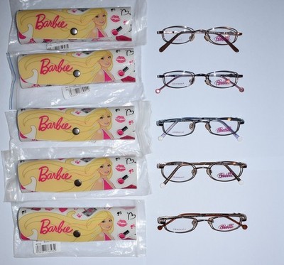 Barbie Brille Kinderbrille Etui Set Konvolut Brillen Mädchen Kinder 5x Neu