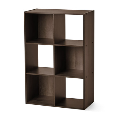 Mainstays 11'' 6-Cube Storage Organizer Bookcase Bookshelf Multicolor Choice
