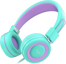 ELECDER i37 Kids Headphones Children Girls Boys fit for Teen, Green 