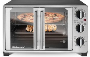 1500 W Double porte française Countertop toaster Four, Bake, Broil, Toast, Keep Warm