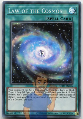 Law of the Cosmos LED7-EN035 Super Rare 1st Edition Near Mint Yugioh