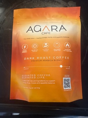 Agara Cafe Dark Roast Coffee premium Arabica Blend - 30 servings - New! Sealed!